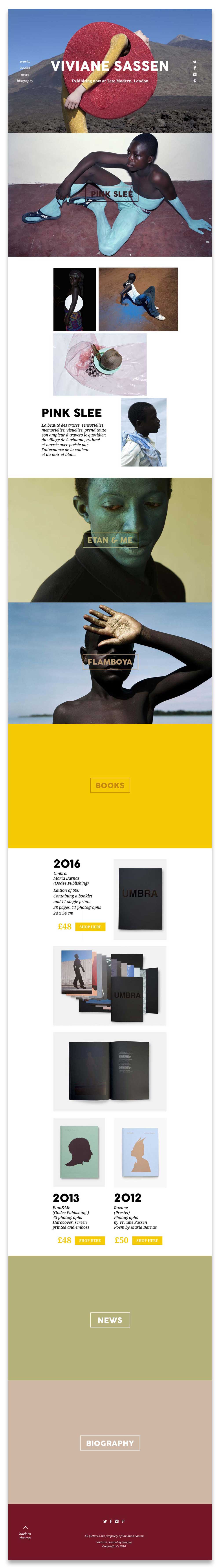 viviane sassen website project marie-laure wonka graphic design