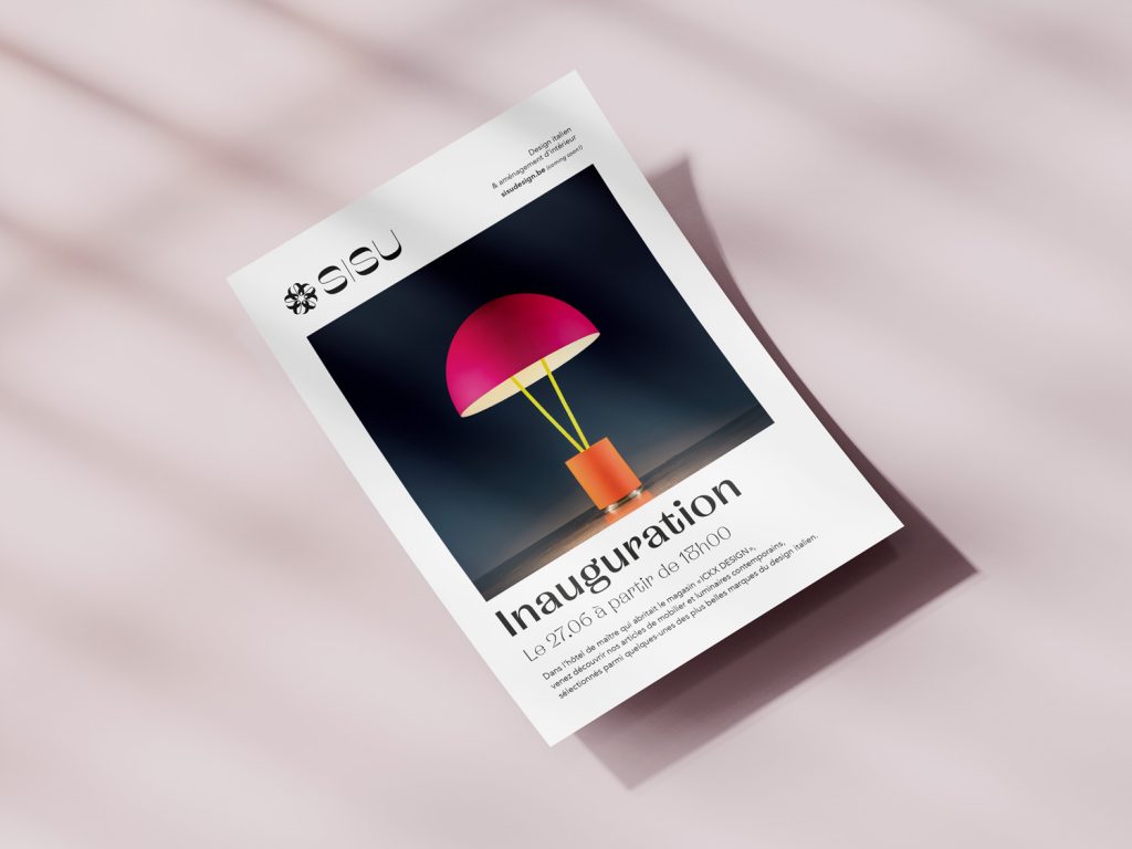 identité visuelle pour la boutique de design Sisu design à Bruxelles - Marie-Laure Antheunis graphic design graphiste brussels